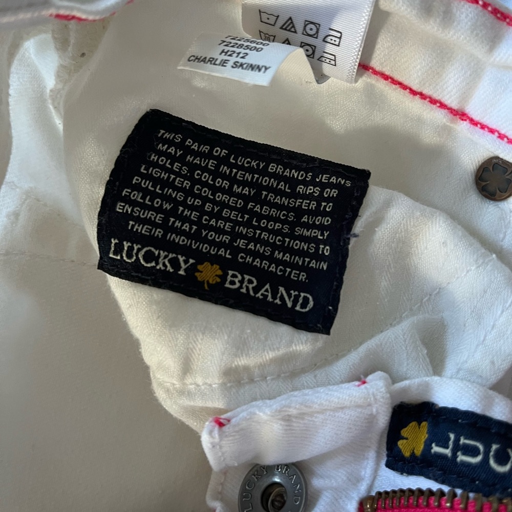 White lucky brand skinny jeans - Picture 8 of 11